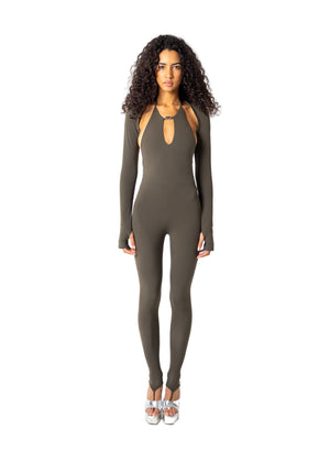 LARA KAKI JUMPSUIT
