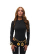 BODY THONG MANCHES LONGUES - NOIR