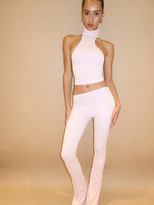 LEGGING ASYMÉTRIQUE ÉVASÉE - BABY PINK