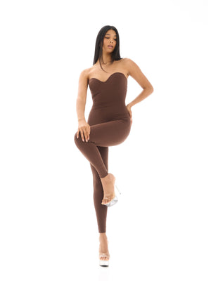 COMBINAISON SABLIER ANKLE MARRON