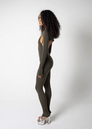 LARA KAKI JUMPSUIT
