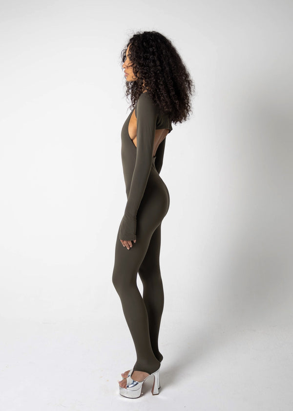 LARA KAKI JUMPSUIT