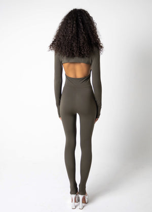 LARA KAKI JUMPSUIT
