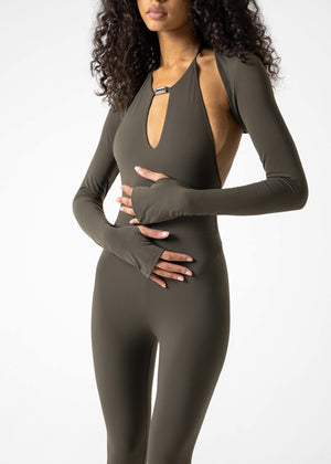 LARA KAKI JUMPSUIT