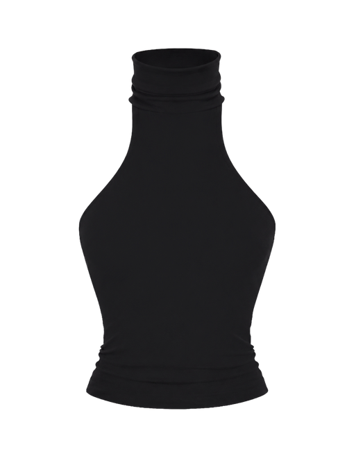TOP COL ROULÉ  NOIR