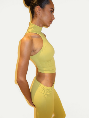 LEGGING ASYMÉTRIQUE ÉVASÉE - MATCHA