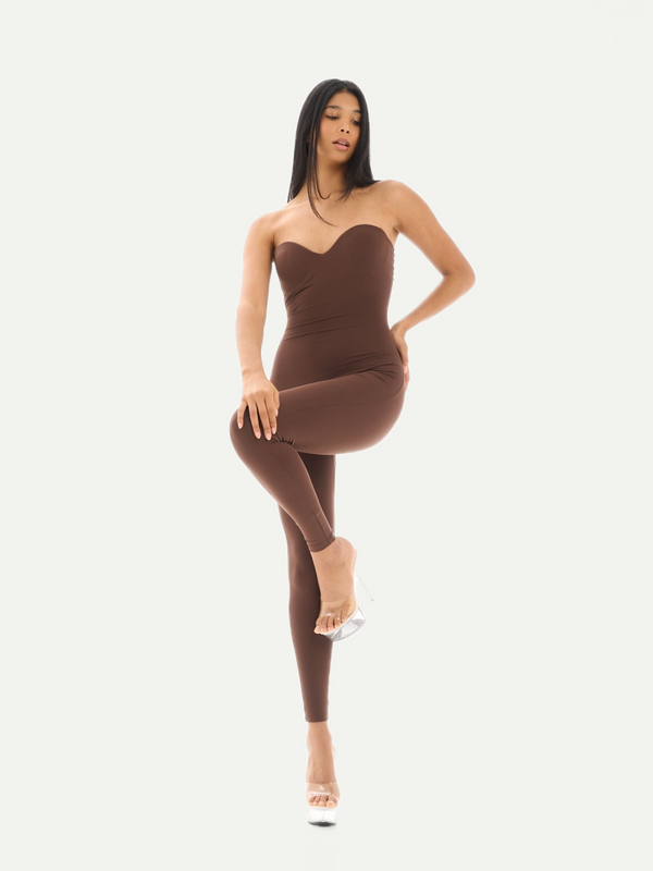 COMBINAISON SABLIER ANKLE MARRON