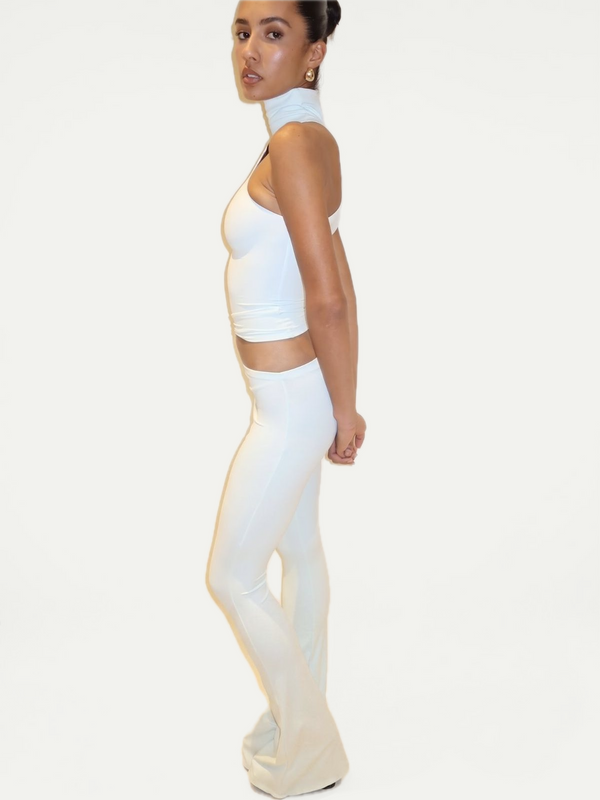 LEGGING ASYMÉTRIQUE ÉVASÉE - VERT D’EAU