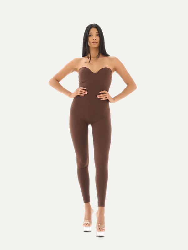 COMBINAISON SABLIER ANKLE MARRON